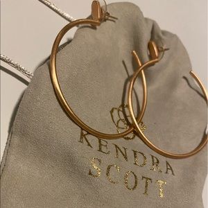 Kendra Scott Pepper Hoop Earrings In Rose Gold